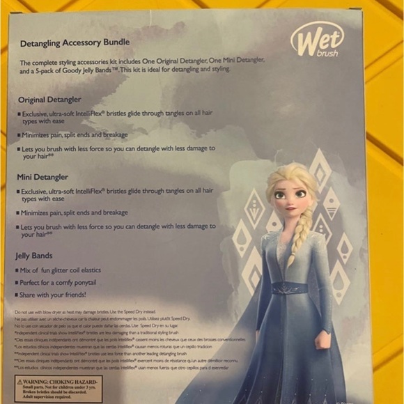 🆕 Wet Brush Disney Frozen II Elsa Wet Brush Detangling + Accessory Bundle - Picture 3 of 5